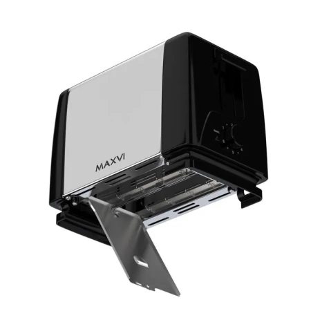 Тостер MAXVI KT822S silver-black