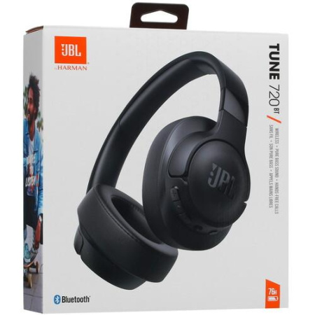 Беспроводные/проводные наушники JBL Tune 720BT черный