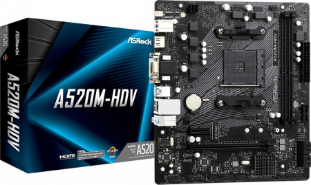 Материнская плата Asrock A520M-HDV