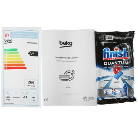 Посудомоечная машина Beko BDFN26422W белый