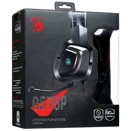 Проводные наушники A4Tech Bloody G575P черный