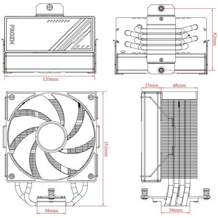 Кулер ID-Cooling Frozn A410 Black