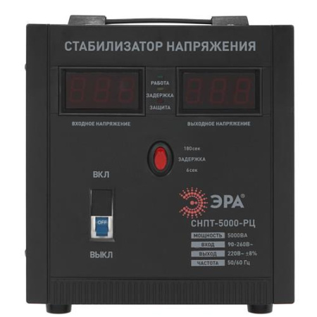 Стабилизатор напряжения ЭРА СНПТ-5000-РЦ